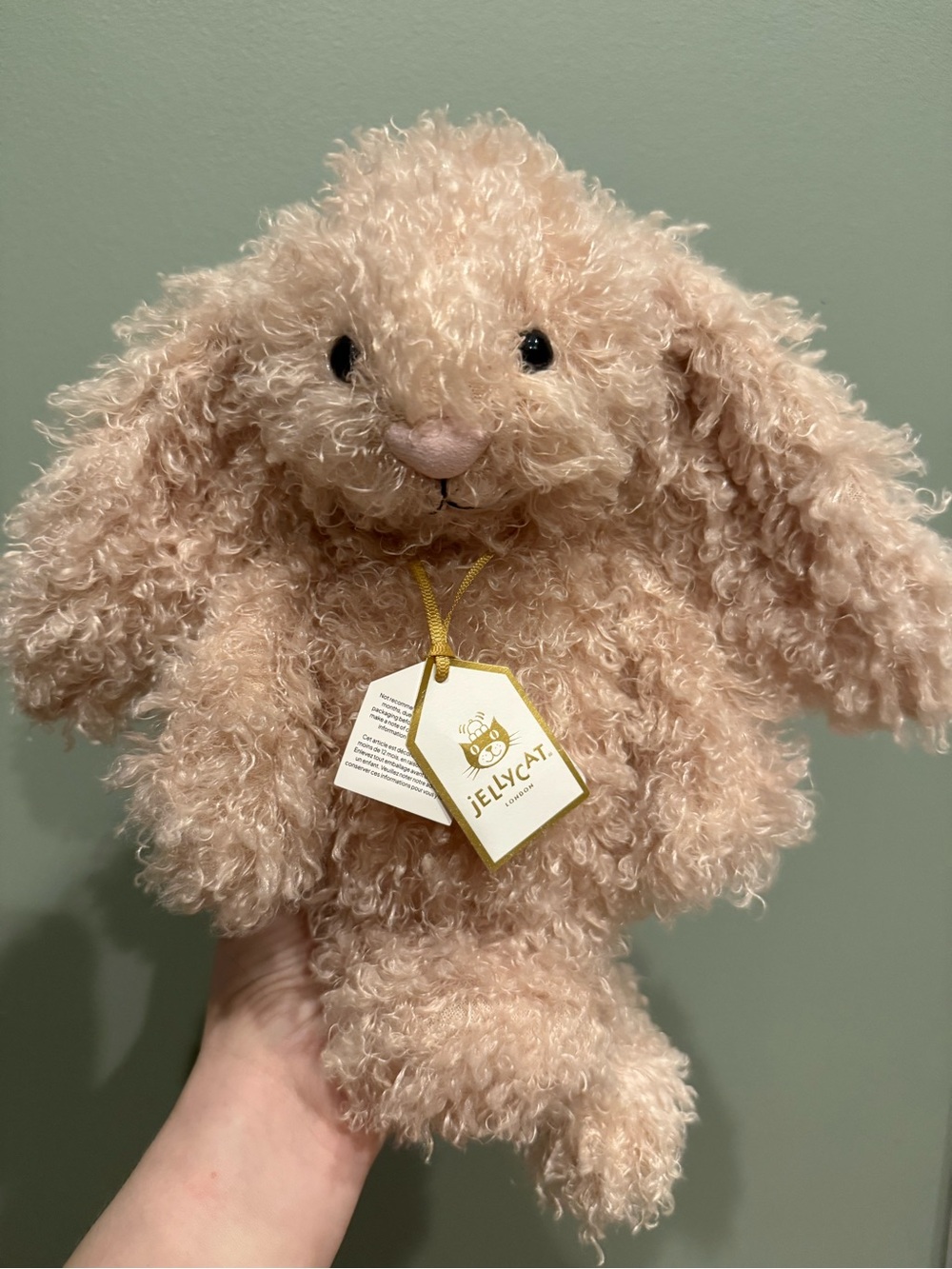 Jellycat Bashful Luxe Curly Bunny BNWT ✨ Retired - Authentic - FAST SHIPPING!
